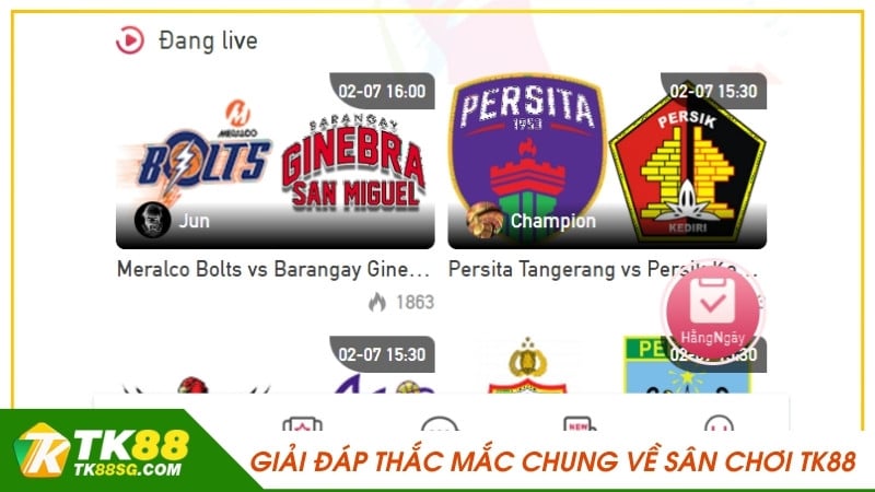 Giải đáp thắc mắc chung về sân chơi TK88