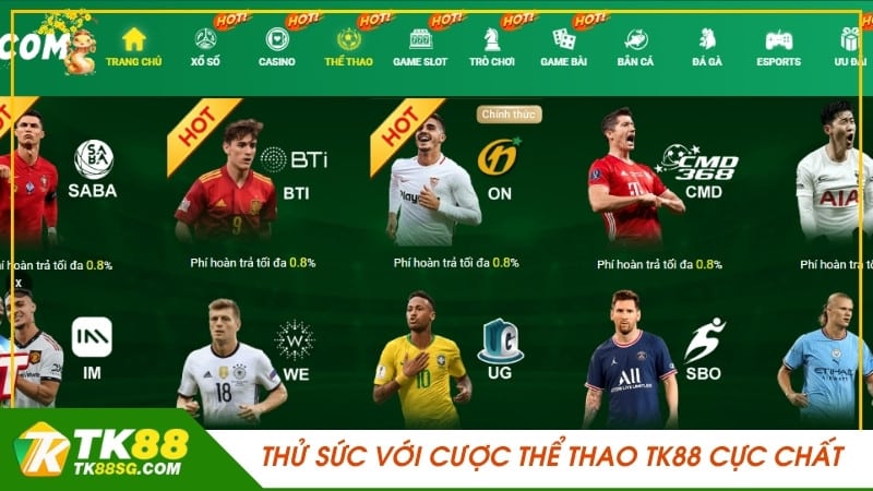 Thử sức với cược Thể thao TK88 cực chất